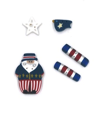 Jabco Button Pack - Vals's Stuff - Red White and Blue MAIN