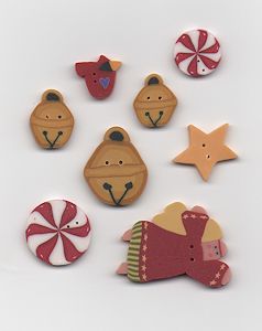 Jabco Button Pack - Glitter Gulch Needlework - Winter Holidays MAIN