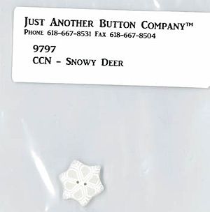 Jabco Button Pack - Country Cottage Needleworks - Frosty Forest 2 - Snowy Deer MAIN