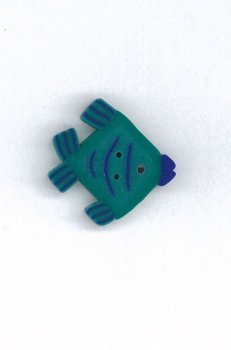 Jabco Button - CB1022 Teal Fish MAIN