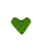 Jabco Button - SS1011 Green Dot Heart MAIN