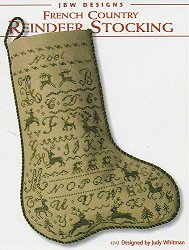 JBW Designs - French Country Reindeer Stocking MAIN