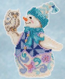 Jim Shore by Mill Hill - Winter Series - Snowy Owl Snowman MAIN