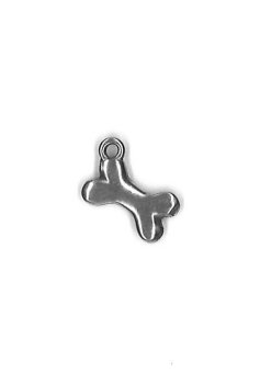 Charm - Dog Bone  Antique Silver MAIN