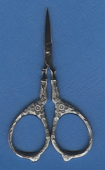 Tudor Rose Scissors - Silver MAIN