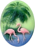 Kelmscott Designs Needle Minder - Flamingos MAIN