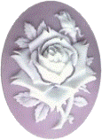 Kelmscott Designs Needle Minder - Rose on Lilac MAIN