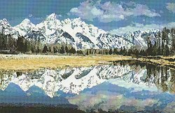 Kustom Krafts (Artecy Cross Stitch) Mountain Reflection 20243 MAIN