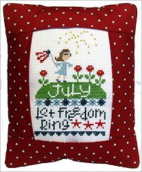 Pine Mountain Designs - Rectangle Pillow - July Let Freedom Ring MAIN