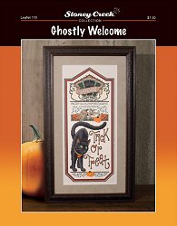 cover of Stoney Creek cross stitch Leaflet 179 Ghostly Welcome MAIN