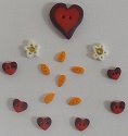 Button Pack - Heart Melt Snowmen THUMBNAIL