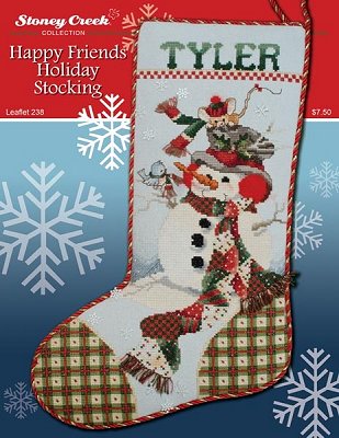 Leaflet 238 Happy Friends Holiday Stocking MAIN