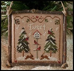 Little House Needleworks - 2011 Ornament #1- Cardinal Winter MAIN