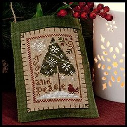 Little House Needleworks - 2011 Ornament #9 - Joy and Peace MAIN