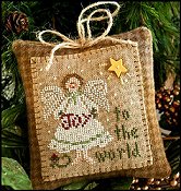 Little House Needleworks - 2010 Ornament #12 - Joy to the World THUMBNAIL