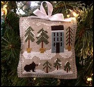 Little House Needleworks - 2010 Ornament #4 - Snowy Pines THUMBNAIL