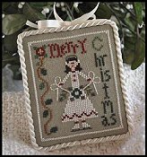 Little House Needleworks - 2010 Ornament #7 - Merry Skater THUMBNAIL