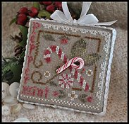 Little House Needleworks - 2010 Ornament #9 - Peppermint Twist THUMBNAIL