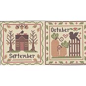 Little House Needleworks - Month Samplers - September and October THUMBNAIL