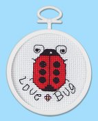 Janlynn Cross Stitch Kit - Love Bug THUMBNAIL
