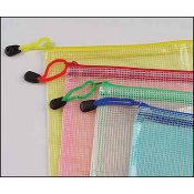 Mesh Project Bags in Assorted Colors 6.5" x 9" THUMBNAIL