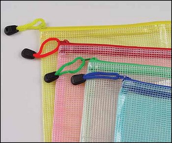 Mesh Project Bags in Assorted Colors 9" x 13" MAIN