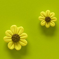 Magnets - Snowmen of the Month - May Sunflowers, Set of 2 MAIN