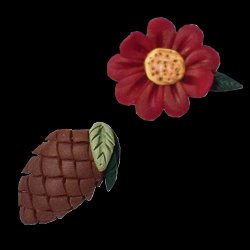 Magnets - October Flower & Pine Cone MAIN