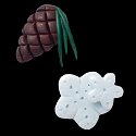 Magnets - December Pine Cone & Snowflakes MAIN