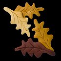 Magnets - February Oak Leaves MAIN