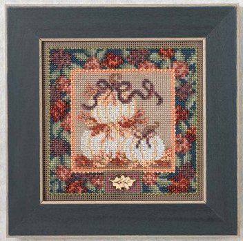Buttons & Beads 2014 Autumn Series - White Pumpkins MAIN