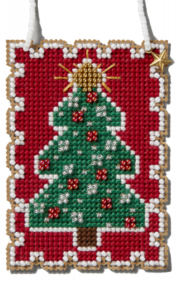Mill Hill Holiday Stamps Charmed Ornament - Christmas Tree MAIN