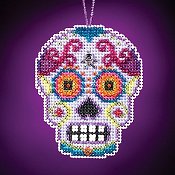 Mill Hill Calavera Charmed Ornaments - Morado THUMBNAIL