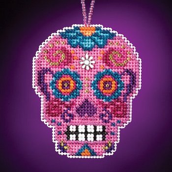 Mill Hill Calavera Charmed Ornaments - Rosa MAIN