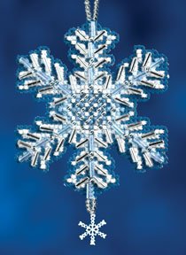 Mill Hill Snow Crystals Charmed Ornaments - Ice Crystal THUMBNAIL