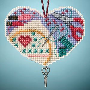 Ornament Series 2013 I Love Charmed Ornaments - Love Stitching MAIN
