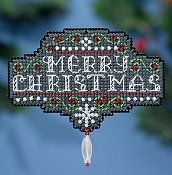 Mill Hill Winter Holiday 2016 Ornament - Chalkboard Christmas THUMBNAIL