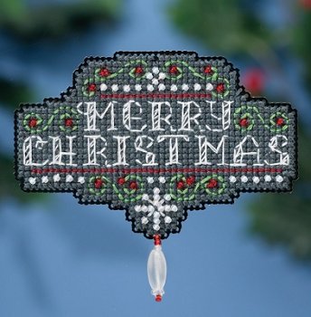 Mill Hill Winter Holiday 2016 Ornament - Chalkboard Christmas MAIN