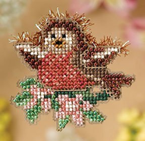 Mill Hill Spring Bouquet 2008 Ornament - Rockin' Robin THUMBNAIL