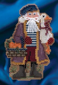 Mill Hill Bead Kit Celebration Santas - Joyeux Noel Santa MAIN