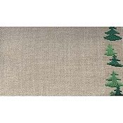 Mill Hill Stitch Band - Woodland Trees 27ct. Natural/Green 6.2" wide THUMBNAIL