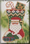 Mill Hill Bead Kit Holiday Stocking Ornaments - St. Nick Stocking THUMBNAIL