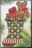 Mill Hill Bead Kit Holiday Stocking Ornaments - Holly Days Stocking THUMBNAIL