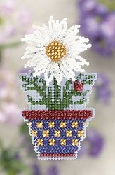 Ornament Series 2011 Spring Bouquet - White Daisy MAIN