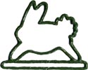 Mill Hill Metal Bell Pull - Bunny MAIN