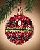 Mill Hill Christmas Jewels Charmed Ornaments - Ruby Forest THUMBNAIL