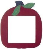 Mill Hill Wood Frame - Handpainted Red Apple THUMBNAIL