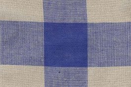 Mill Hill Stitch Band - Woven Checks 24ct. Natural/Royal Blue 8.3" wide MAIN