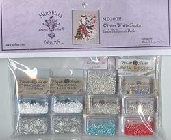 Mirabilia Designs - Winter White Santa Embellishment Pack MAIN
