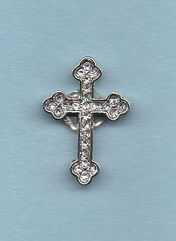 Rhinestone Needle Minder - Cross MAIN